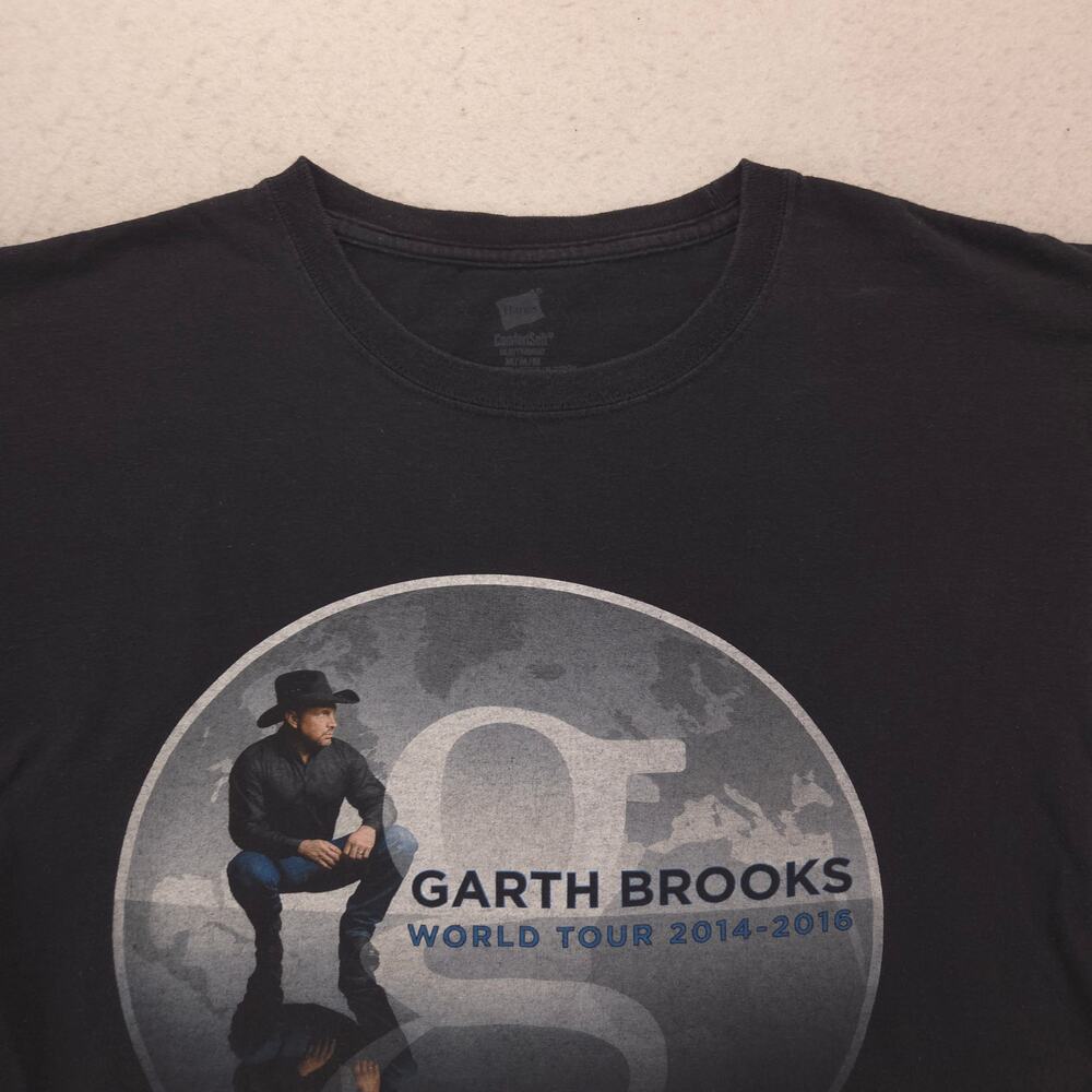 Garth Brooks Band Short Sleeve Graphic T Shirt Adult Mens Size M Black